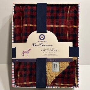 Ben Sherman Velvet Sherpa Banket for Dogs